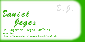 daniel jeges business card